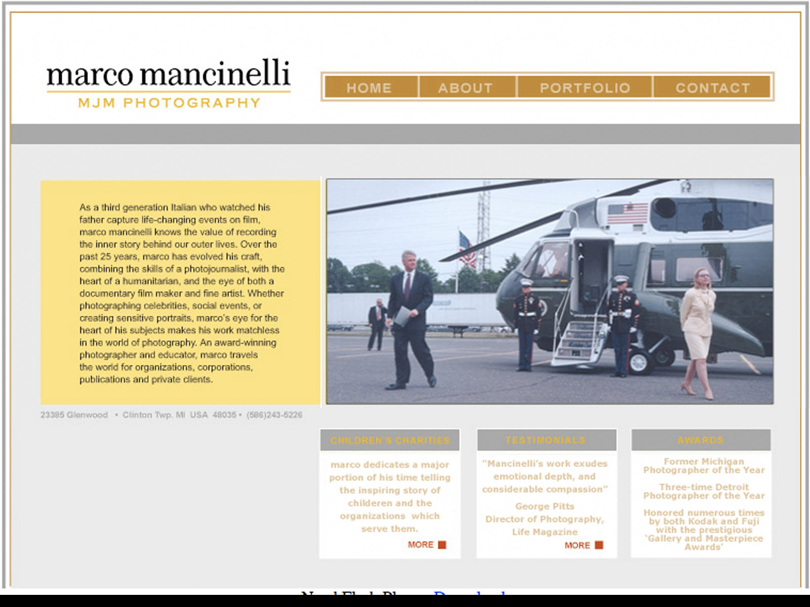 Marco Mancinelli Website