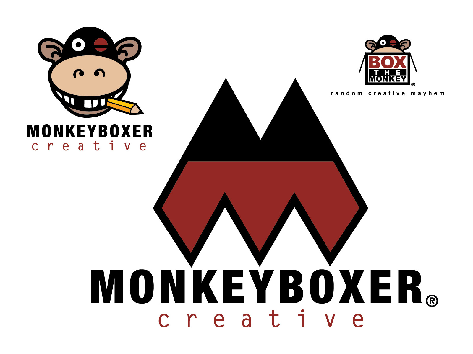 Monkeyboxer Creative Logos