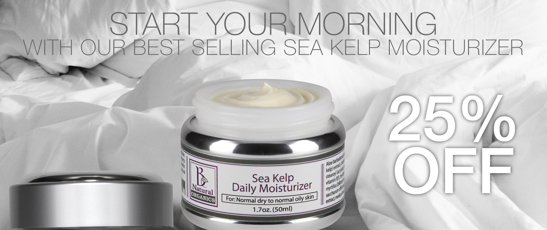 START YOUR MORNING WITH SEA KELP 25%OFF 1900x800